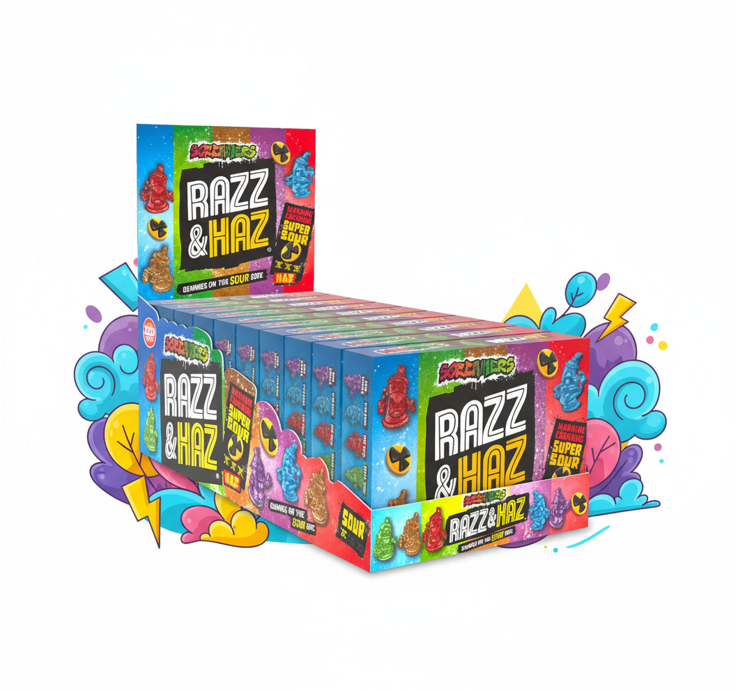 Screamers Razz & Haz Gummy Kinobox – Saure Fruchtgummis