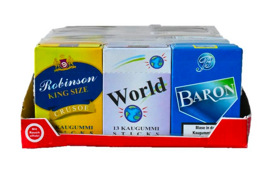 Kaugummi Sticks 3er Pack - Ein echter Retro-Hit