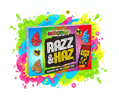 Screamers Razz &amp; Haz Gummy Kinobox – Saure Fruchtgummis