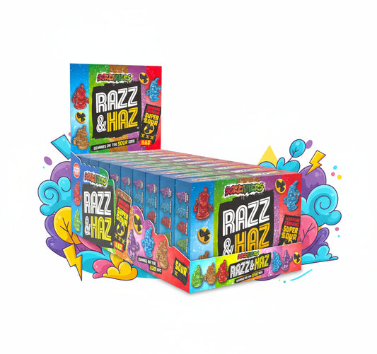 Screamers Razz &amp; Haz Gummy Kinobox – Saure Fruchtgummis
